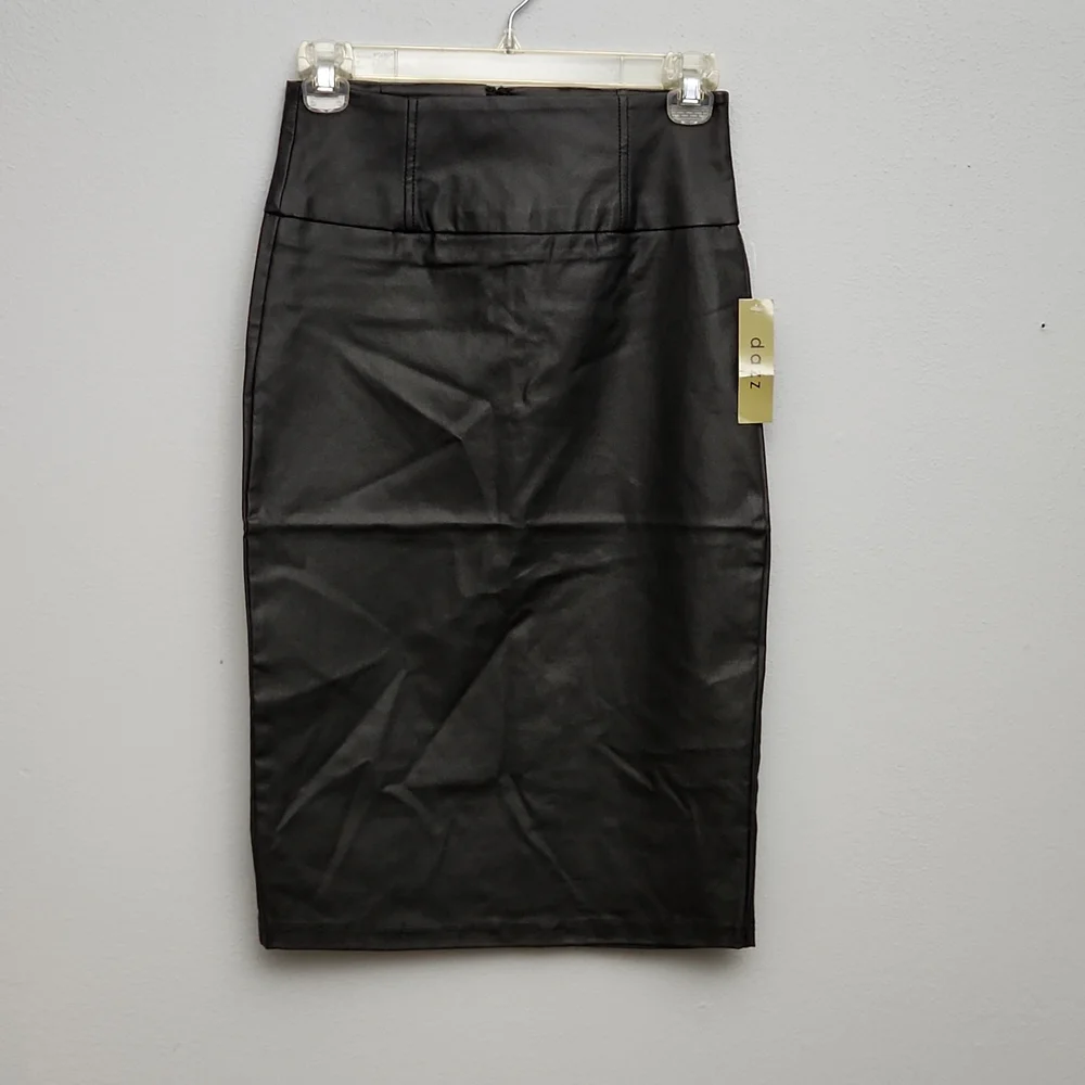 Dazz High Waist Pencil Skirt Faux Leather - Picture 2 of 12